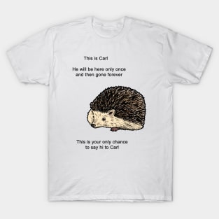 Carl The Hedgehog Meme T-Shirt